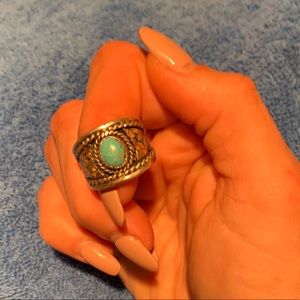 Size 7 HYO Silver Turquoise Ring